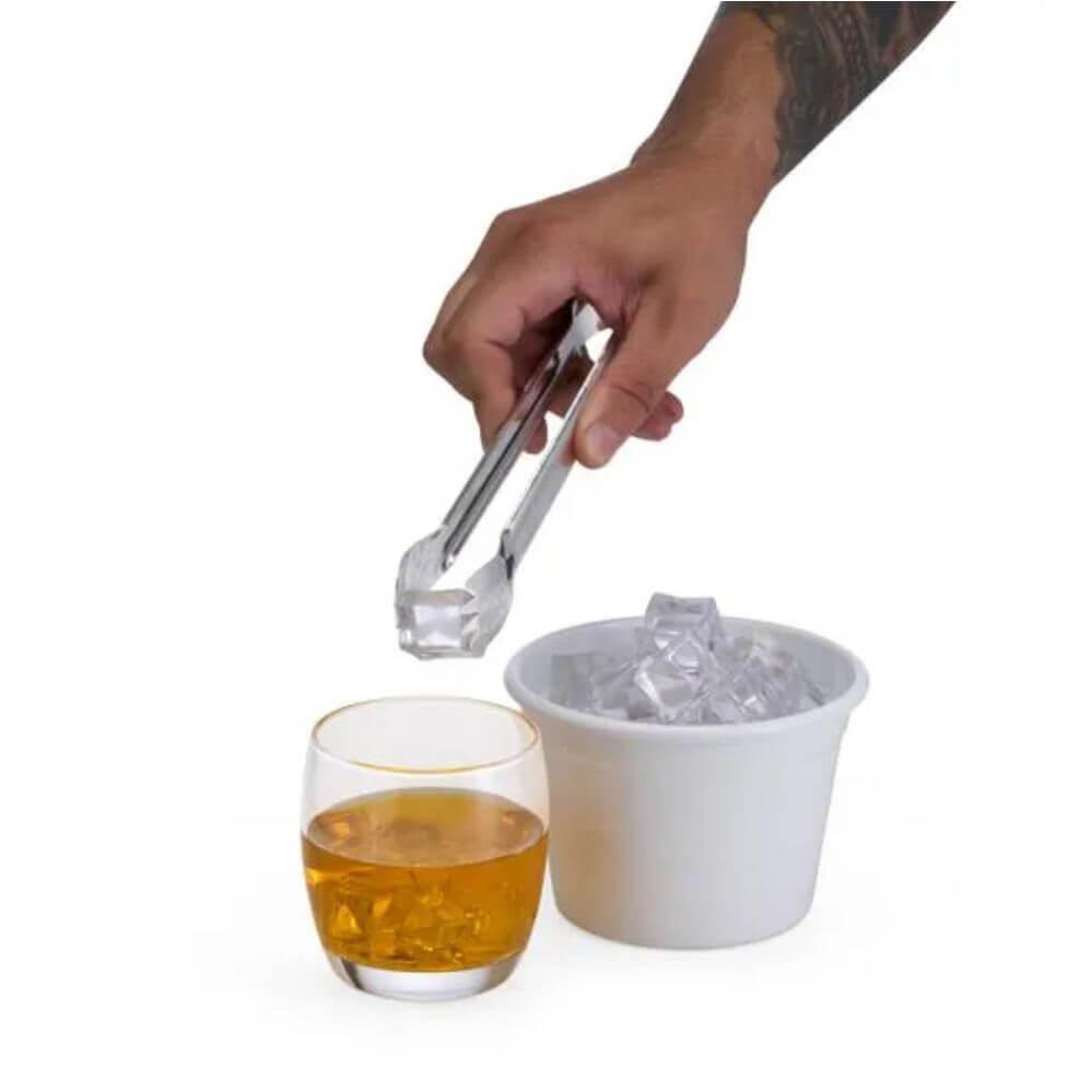 Kit Para Whisky 4 Peças GO1489 na cor Preto, brinde personalizado Sky Brindes