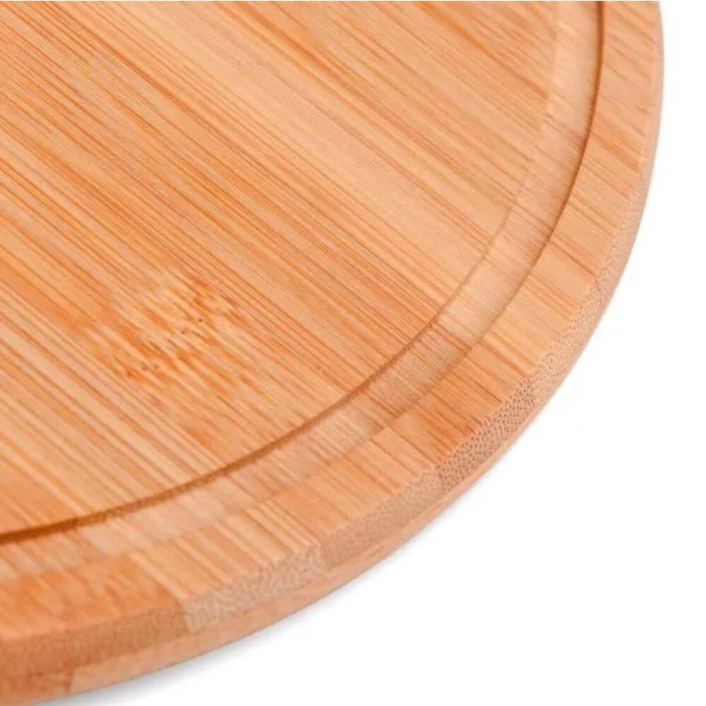 Tábua em Bambu GO1493 na cor Natural, brinde personalizado Sky Brindes