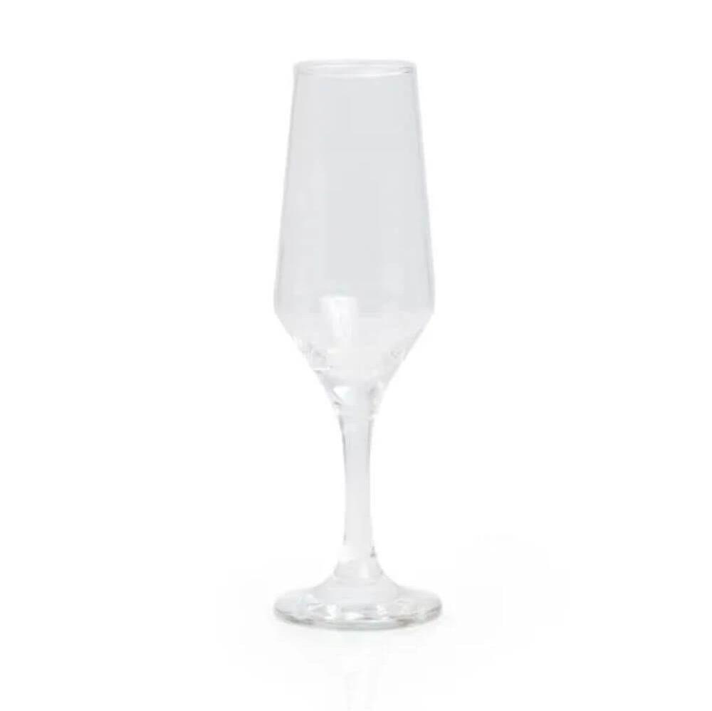 Taça de Vidro 190ml 1 Peça GO1502 na cor Preto, brinde personalizado Sky Brindes