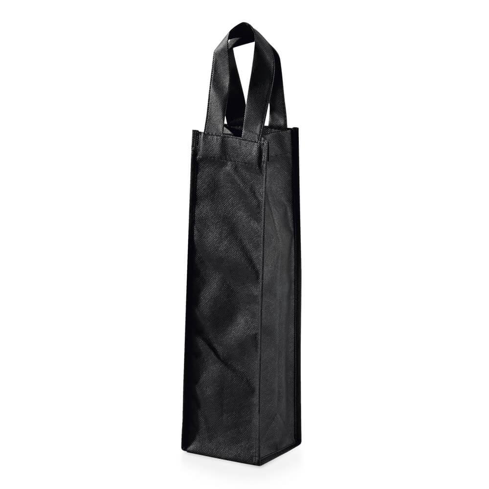 Sacola para Garrafas GO1511 na cor Preto, brinde personalizado Sky Brindes