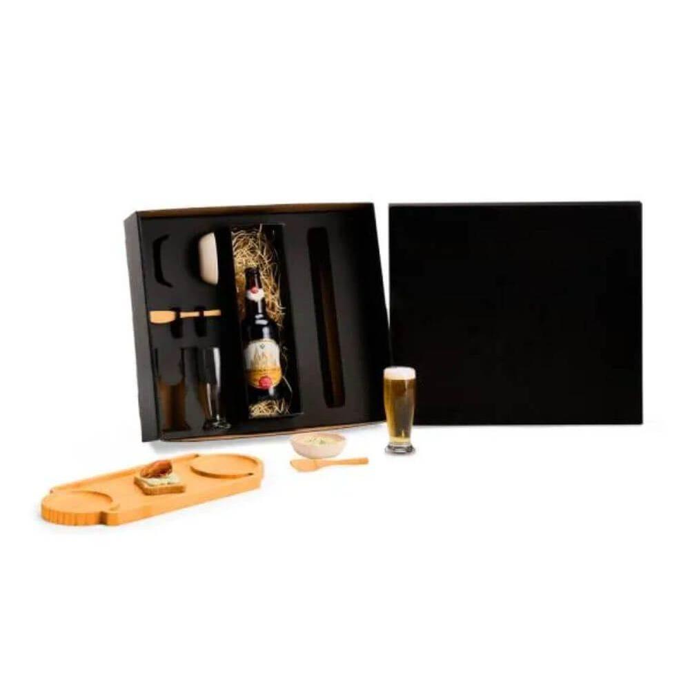 Kit Para Petisco 7 Peças GO1515 na cor Preto, brinde personalizado Sky Brindes