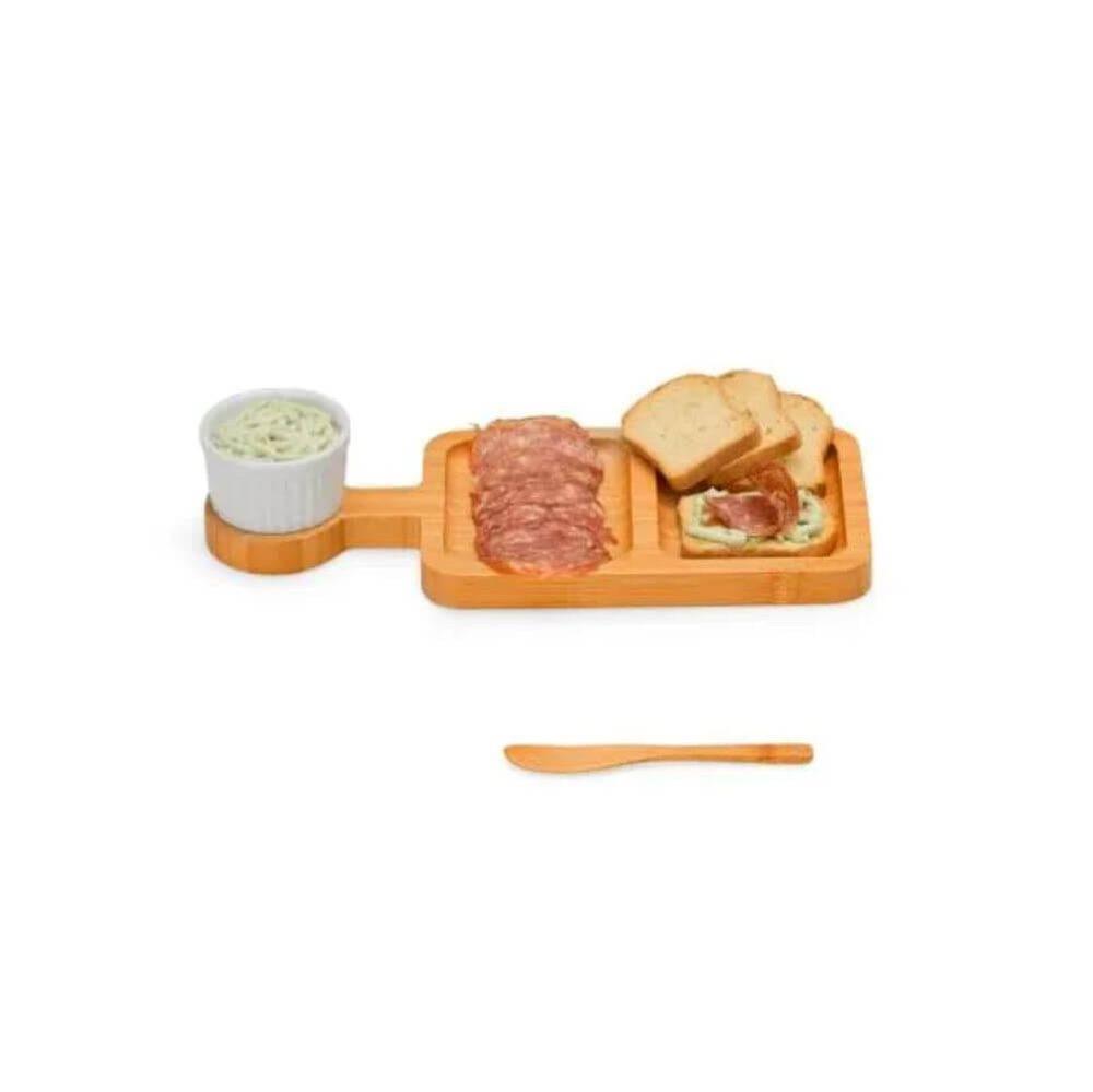 Kit Para Petisco 3 Peças GO1516 na cor Preto, brinde personalizado Sky Brindes