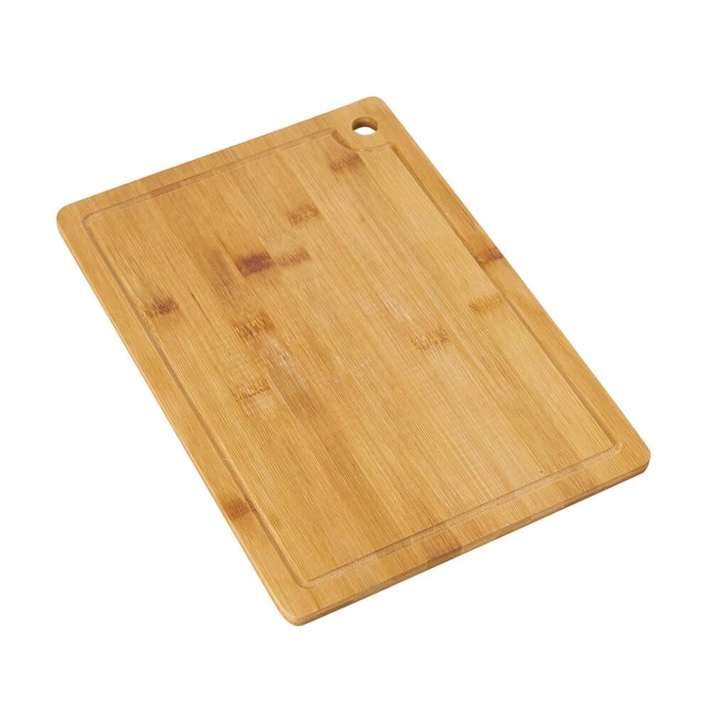 Tábua de Corte com Canaleta GO1536 na cor Natural, brinde personalizado Sky Brindes