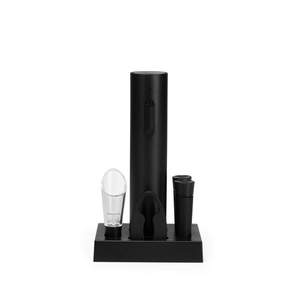 Kit Vinho 6 Peças GO1539 na cor Preto, brinde personalizado Sky Brindes