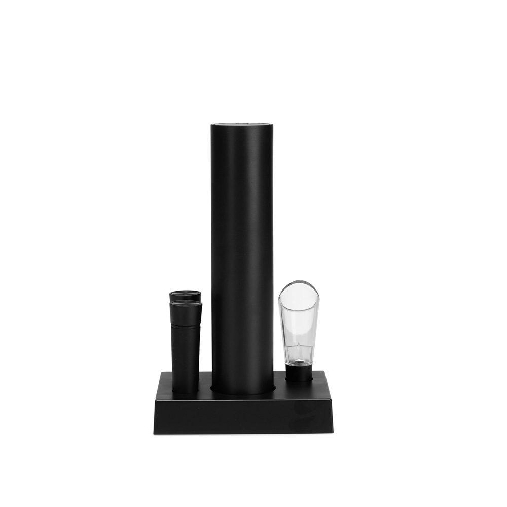 Kit Vinho 6 Peças GO1539 na cor Preto, brinde personalizado Sky Brindes