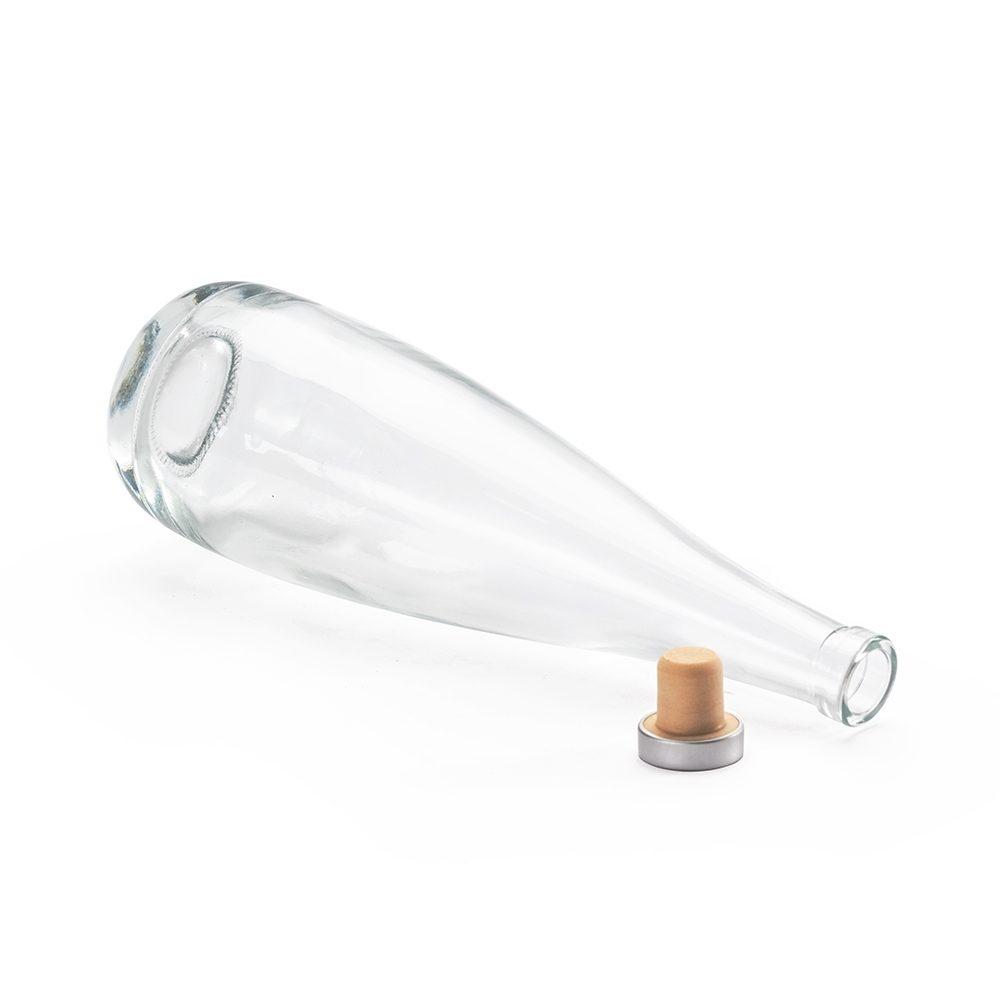 Garrafa de Vidro 550ml GO1542 na cor Branco, brinde personalizado Sky Brindes