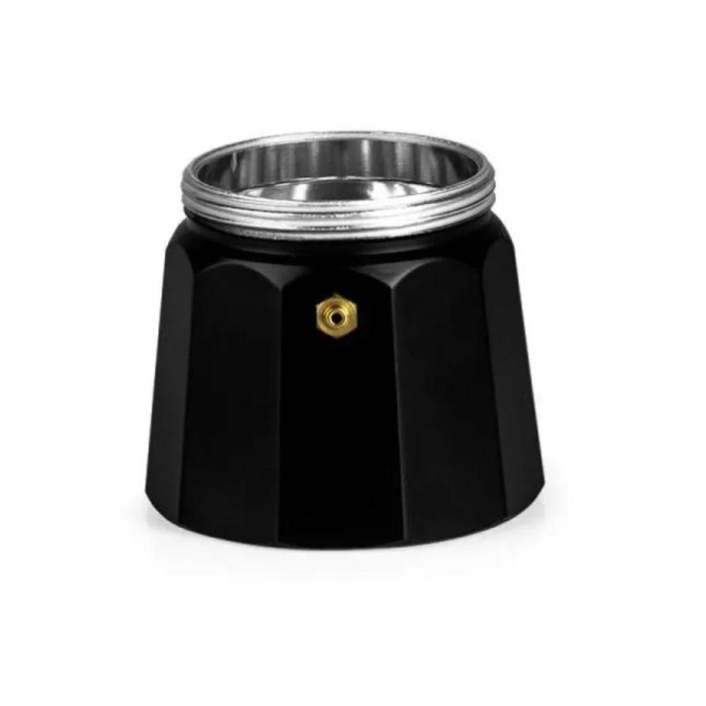 Cafeteira Italiana 250ml GO1543 na cor Preto, brinde personalizado Sky Brindes