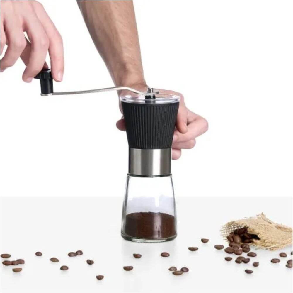 Moedor Para Café GO1546 na cor Preto, brinde personalizado Sky Brindes