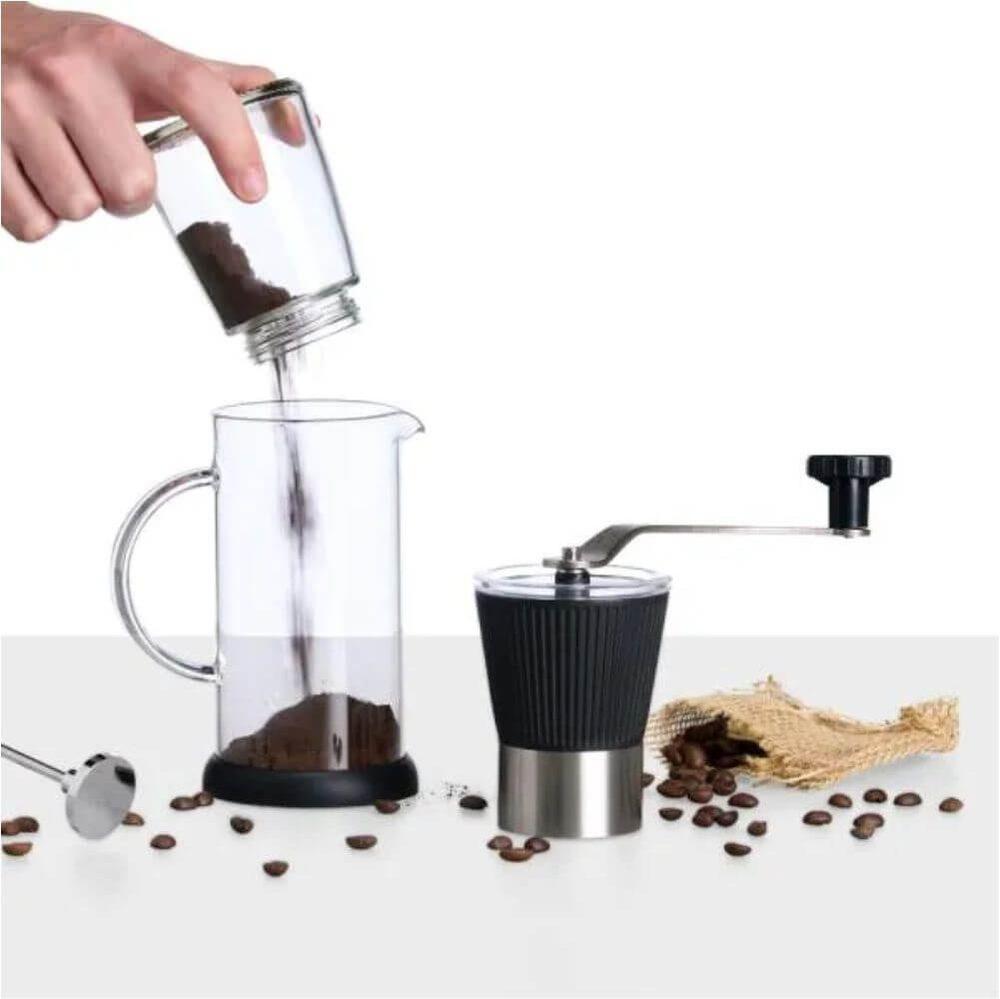Moedor Para Café GO1546 na cor Preto, brinde personalizado Sky Brindes
