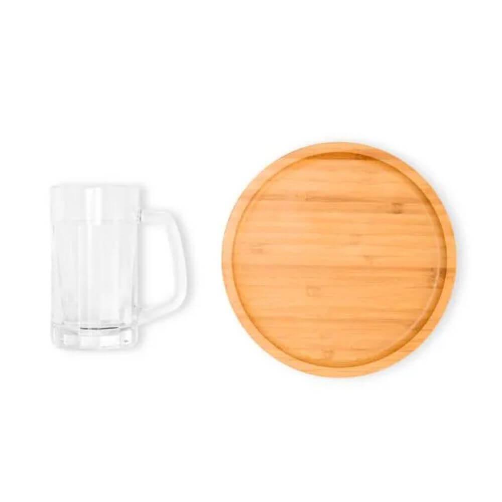 Kit Cerveja 2 Peças GO1548 na cor Preto, brinde personalizado Sky Brindes