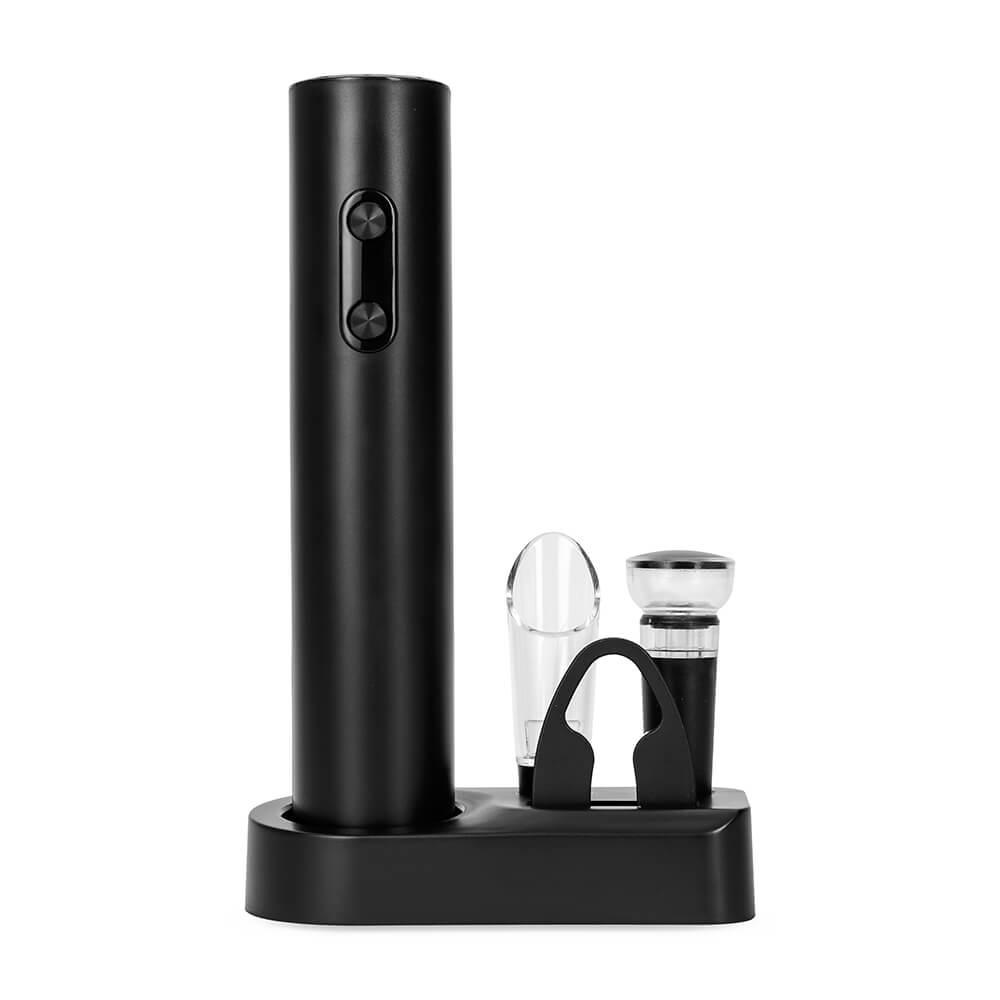 Kit Vinho 5 Peças GO1560 na cor Preto, brinde personalizado Sky Brindes
