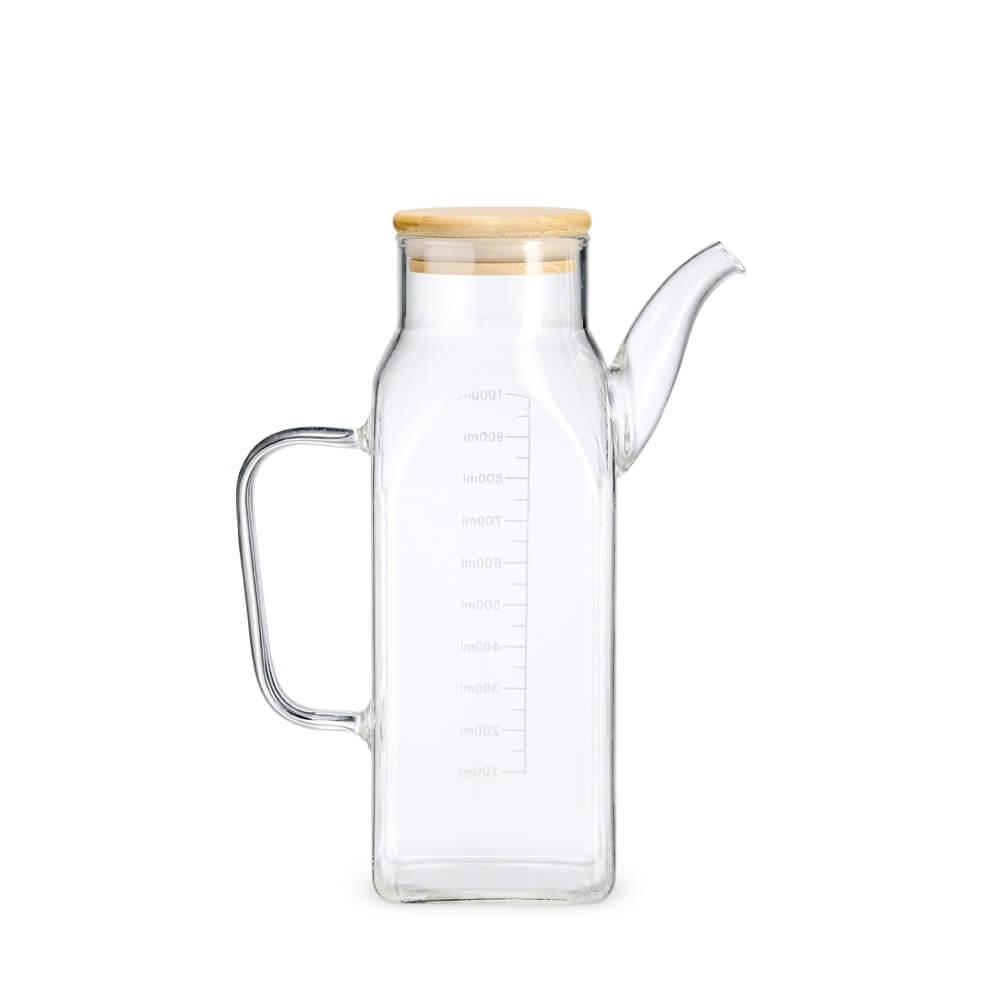 Jarra de Vidro 1 Litro GO1561 na cor Transparente, brinde personalizado Sky Brindes
