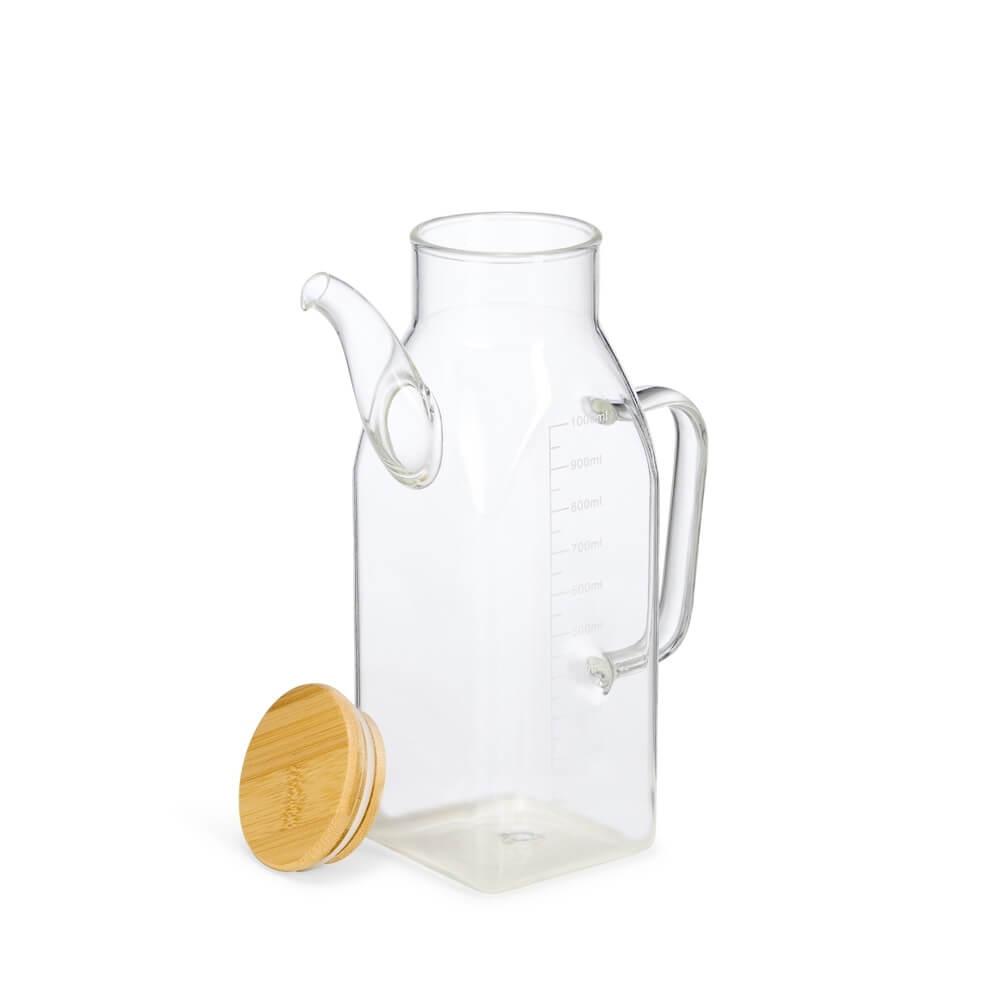 Jarra de Vidro 1 Litro GO1561 na cor Transparente, brinde personalizado Sky Brindes