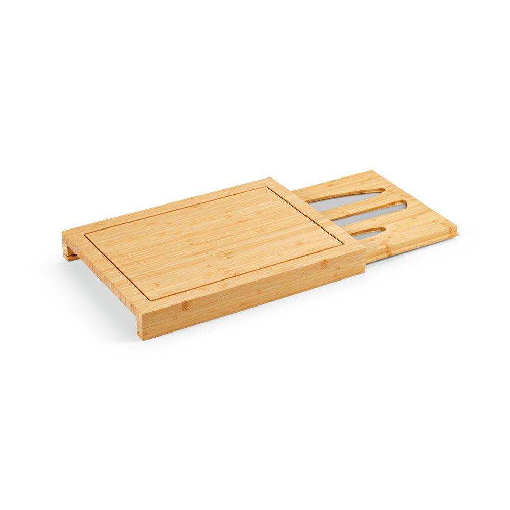 Conjunto de Tábuas 4 Peças GO1572 na cor Natural, brinde personalizado Sky Brindes