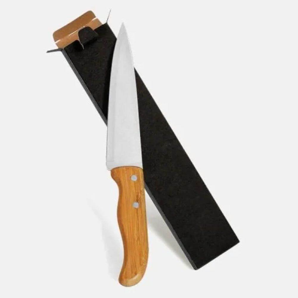 Faca Inox 7" para Cozinha GO1582 na cor Preto, brinde personalizado Sky Brindes