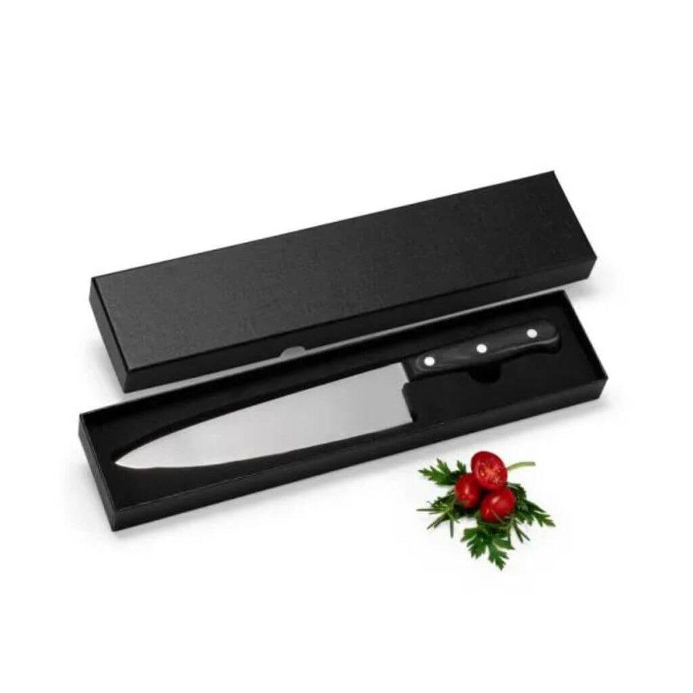 Faca Inox Premium GO1583 na cor Preto, brinde personalizado Sky Brindes