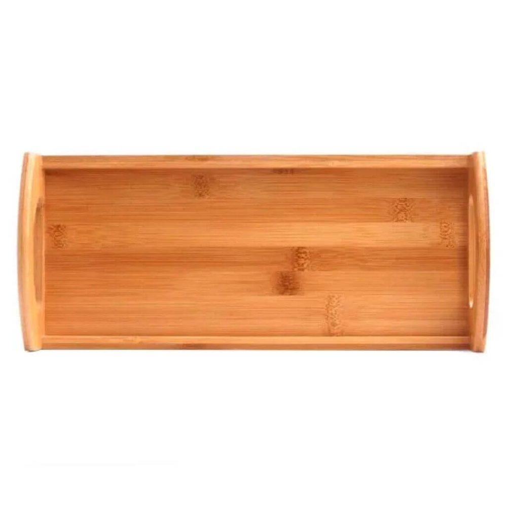 Bandeja para Servir em Bambu GO1585 na cor Natural, brinde personalizado Sky Brindes