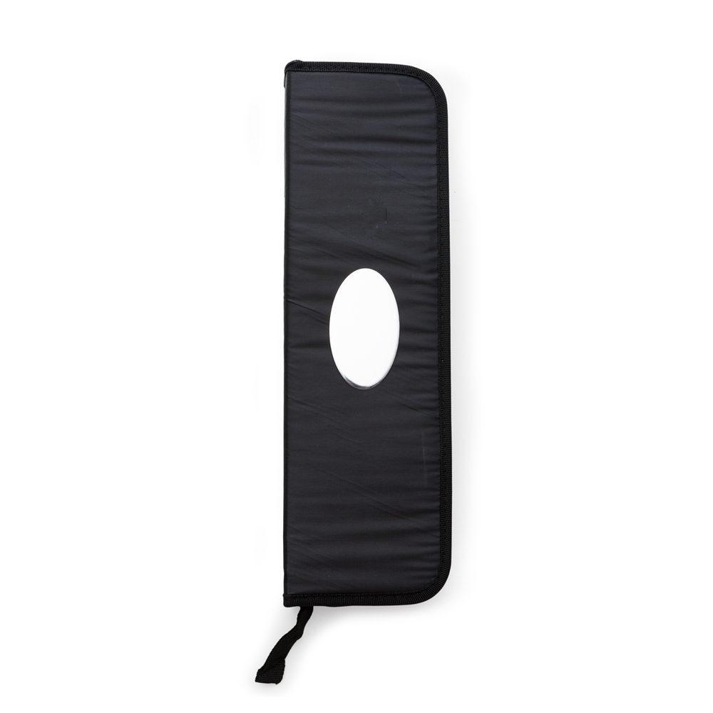 Kit churrasco 4 peças inox c estojo GO1592 na cor Preto, brinde personalizado Sky Brindes