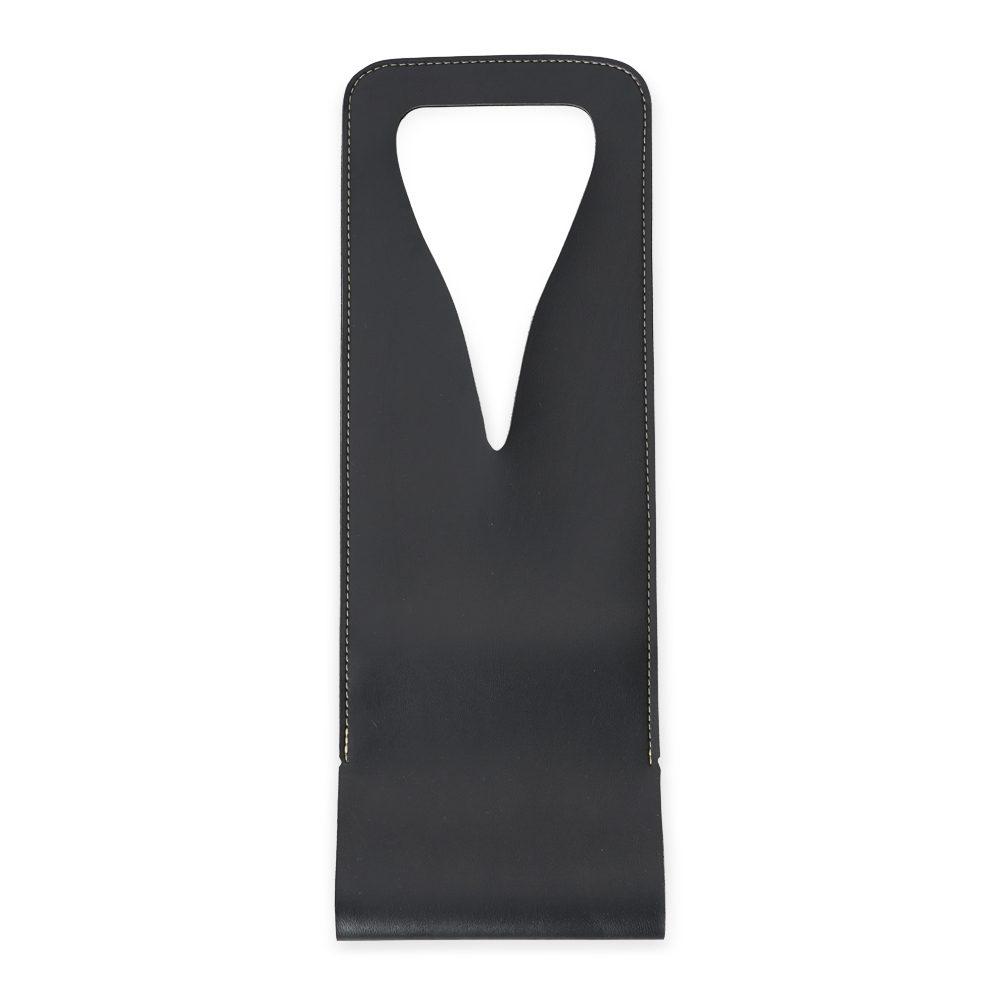 Porta vinho bidins GO1596 na cor Preto, brinde personalizado Sky Brindes