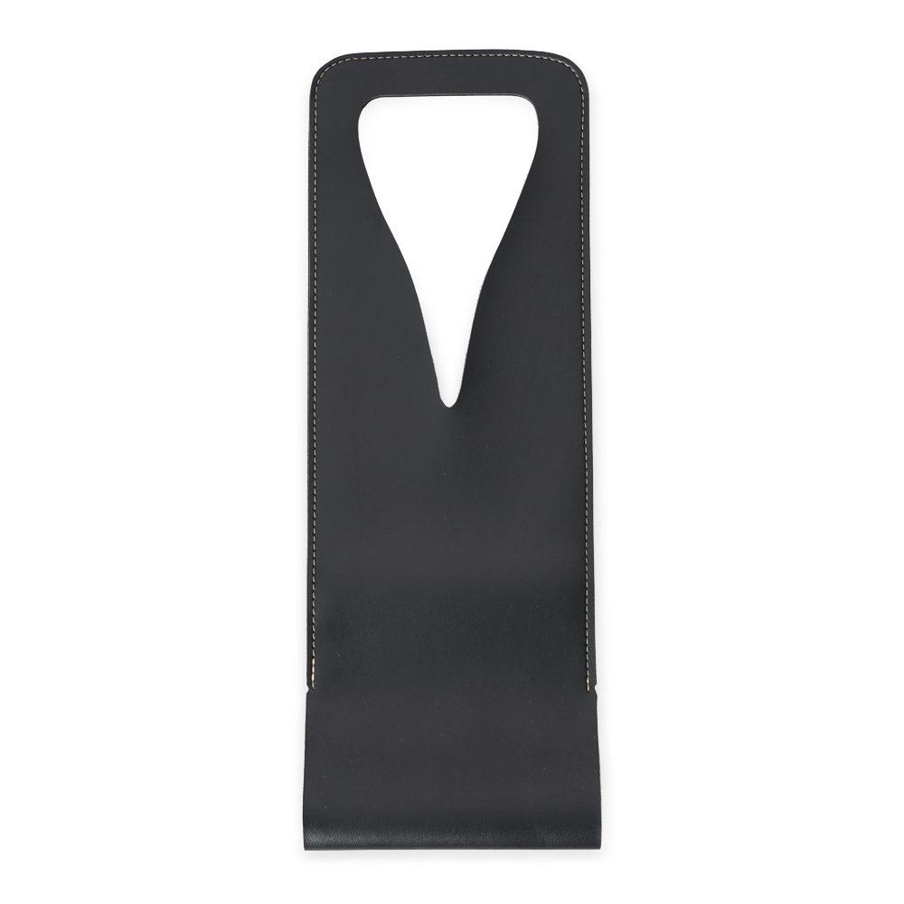 Porta vinho bidins GO1596 na cor Preto, brinde personalizado Sky Brindes