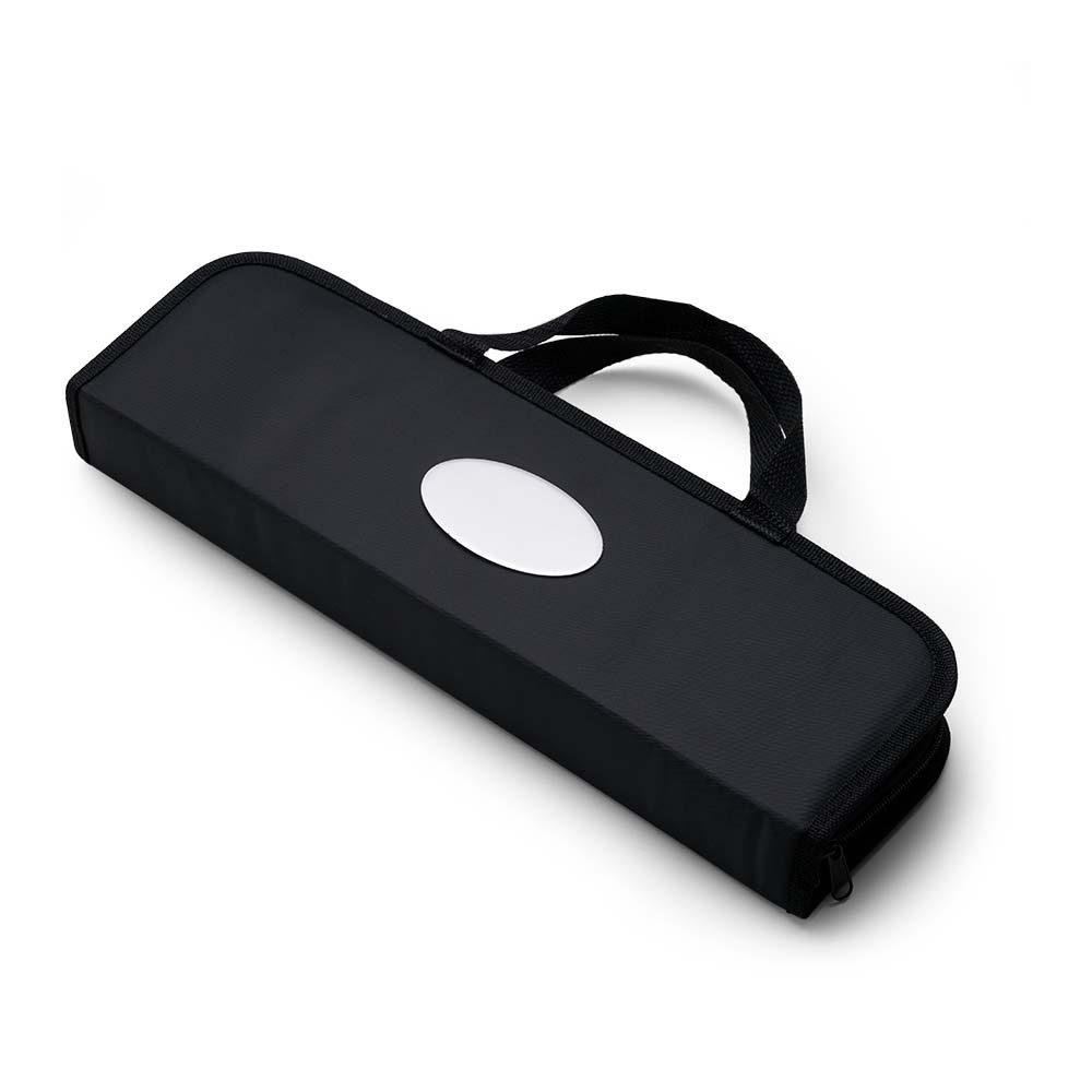 Kit churrasco 17 peças GO1599 na cor Preto, brinde personalizado Sky Brindes