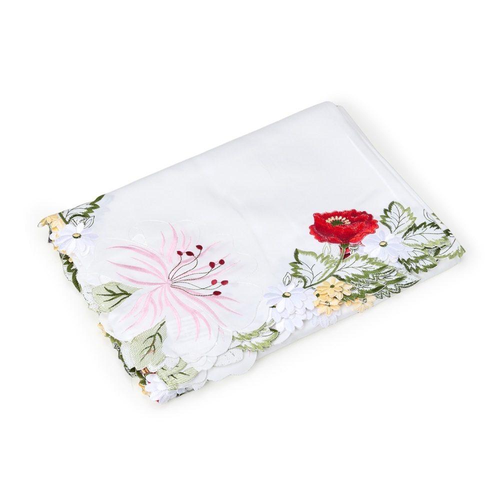 Toalha mesa ret. 3 m x 1,7 m GO1632 na cor Branco, brinde personalizado Sky Brindes