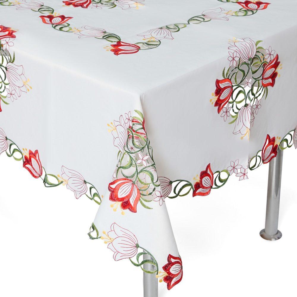 Toalha mesa ret. 2,2 m x 1,5 m GO1634 na cor Branco, brinde personalizado Sky Brindes