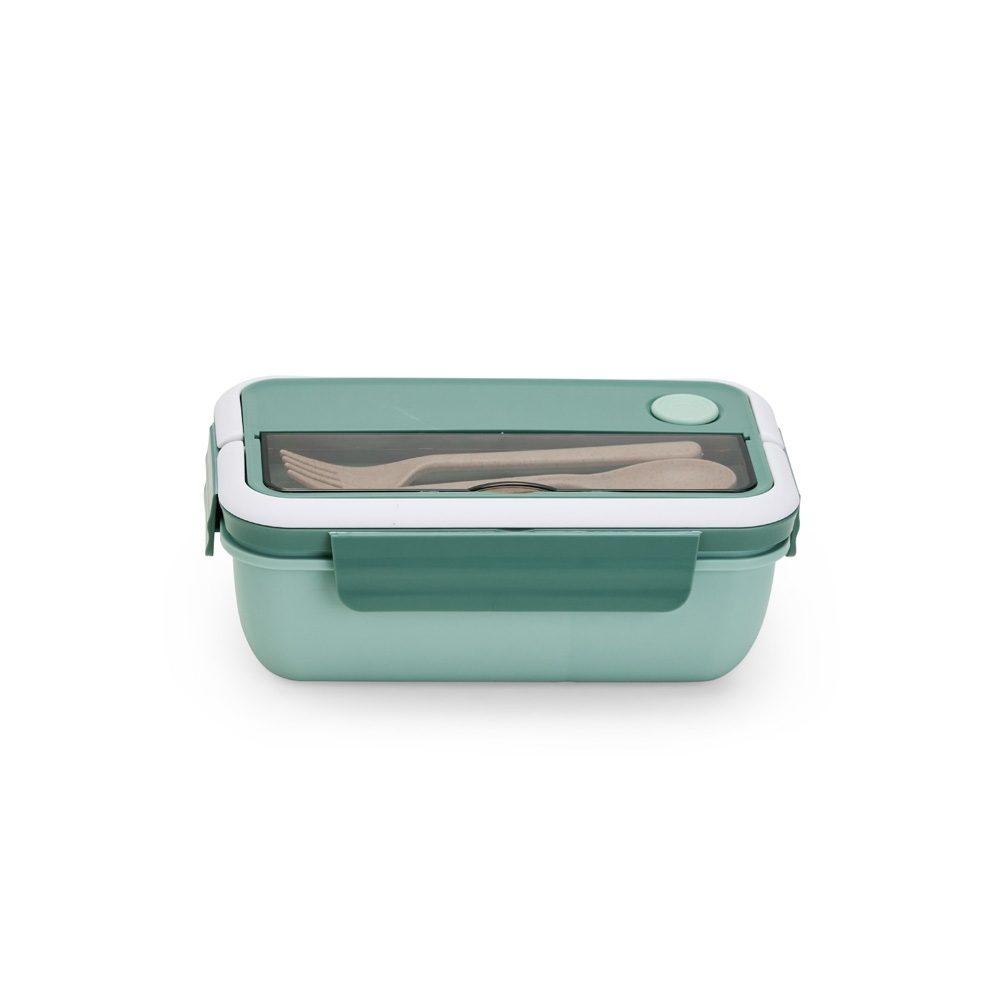 Marmita hermética 1 litro GO1639 na cor Verde, brinde personalizado Sky Brindes