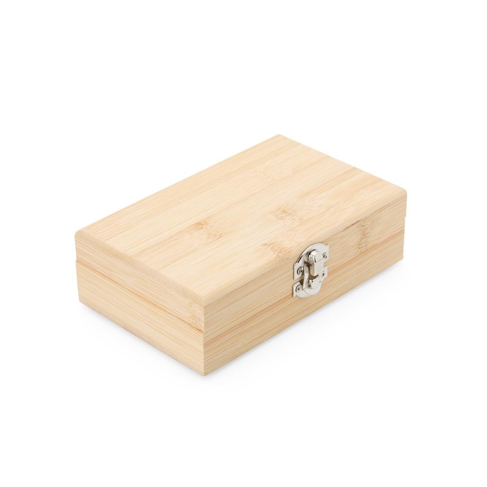 Kit vinho bambu 3 peças GO1660 na cor Bambu e bambu, brinde personalizado Sky Brindes