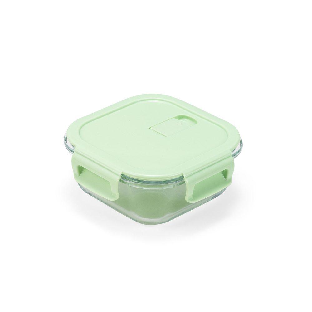 Marmita vidro 450ml GO1675 na cor Verde e transparente, brinde personalizado Sky Brindes