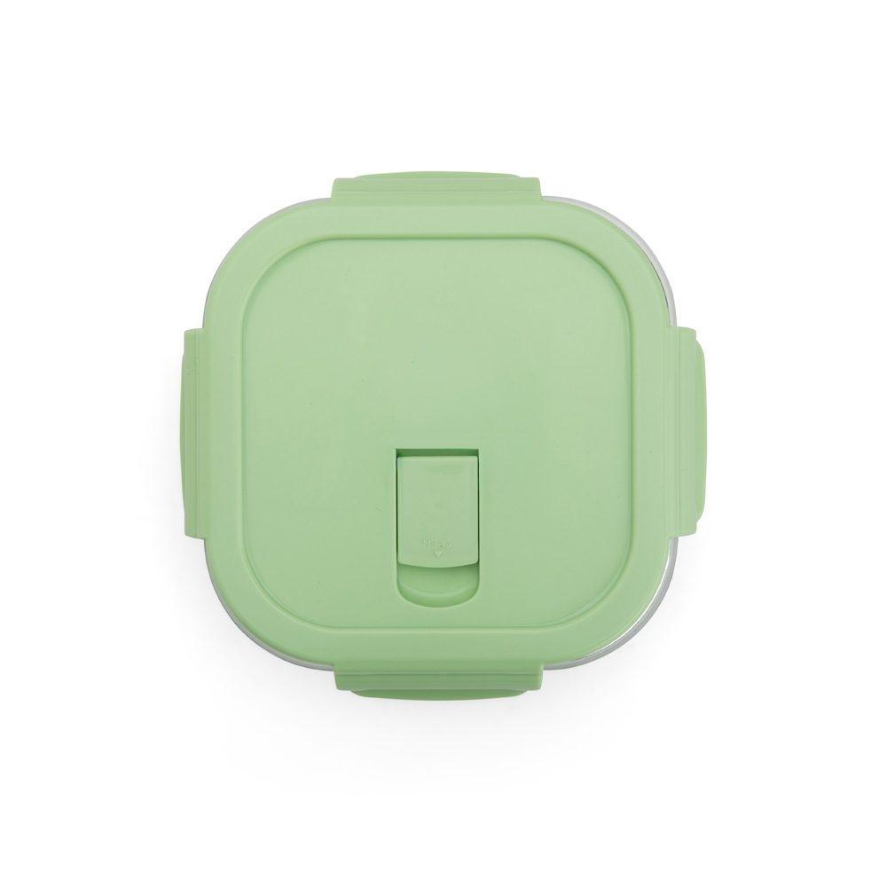 Marmita vidro 450ml GO1675 na cor Verde e transparente, brinde personalizado Sky Brindes