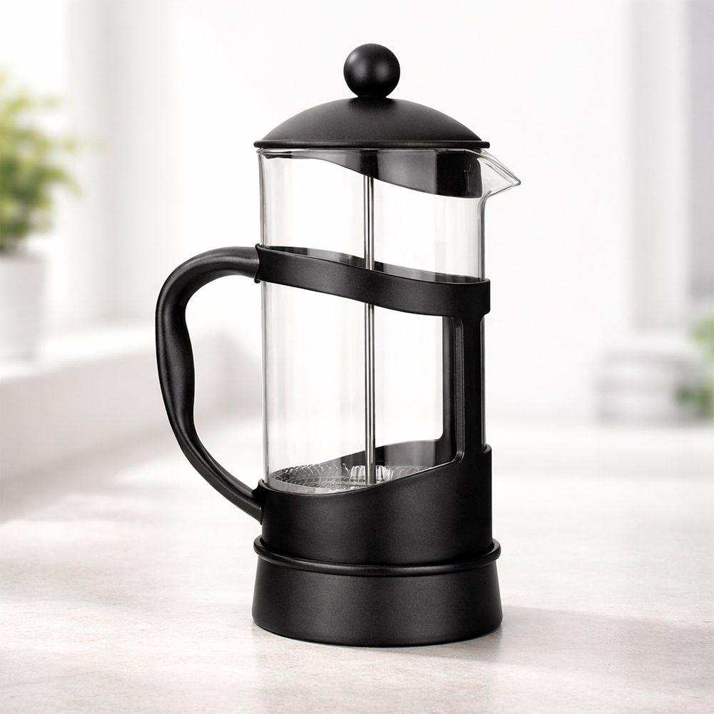 Cafeteira prensa francesa 1l GO1685 na cor Preto, brinde personalizado Sky Brindes