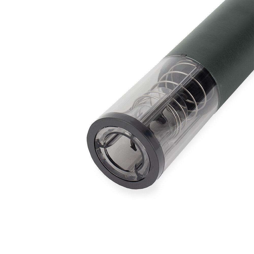 Saca-rolhas elétrico com led GO1688 na cor Chumbo, brinde personalizado Sky Brindes