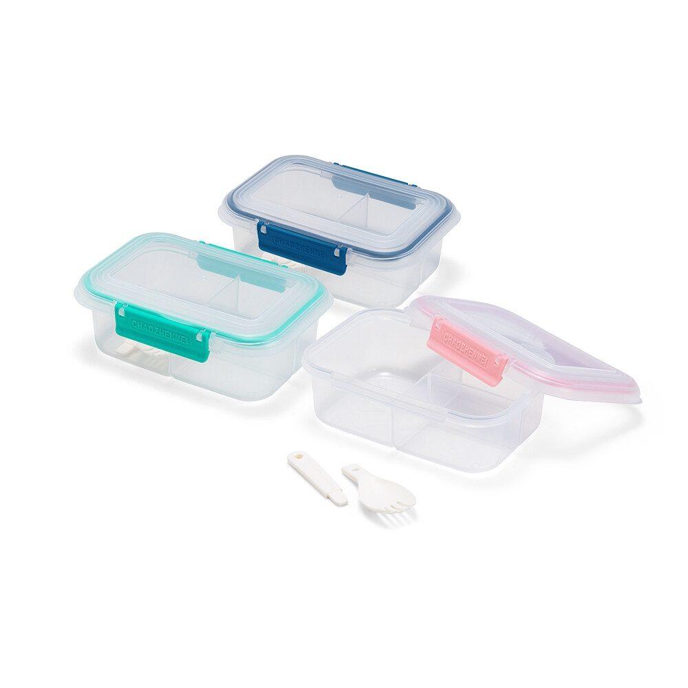 Marmita hermética plástico 650ml GO1690 na cor Verde e transparente, brinde personalizado Sky Brindes