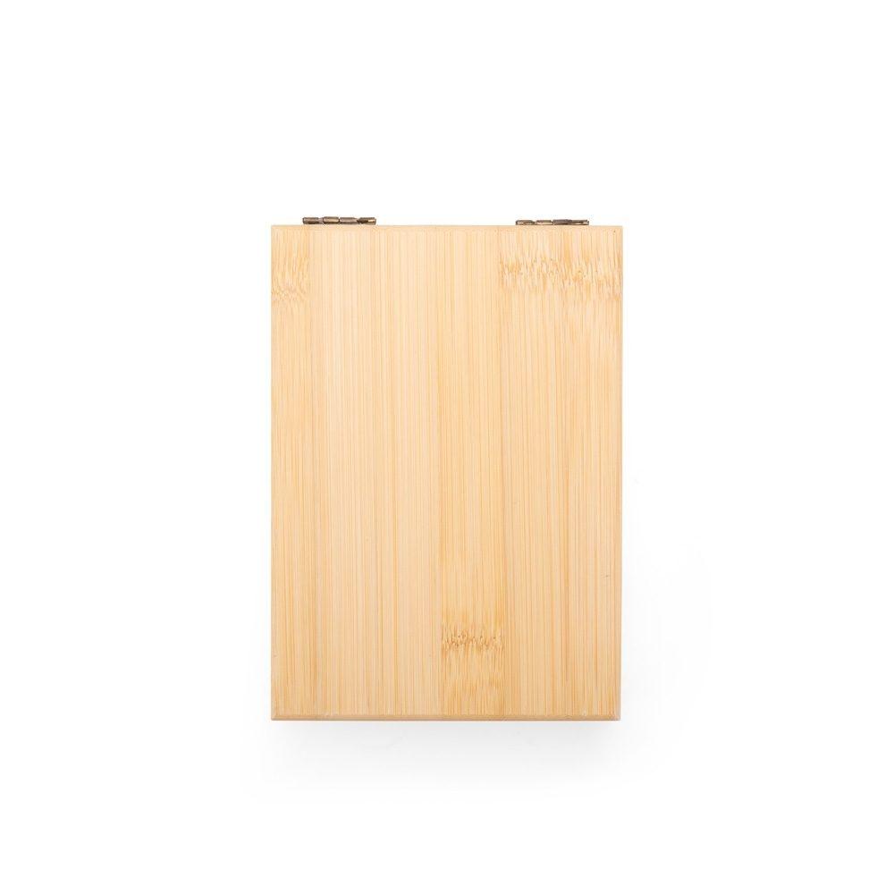 Kit vinho 2 peças GO1709 na cor Bambu e bambu, brinde personalizado Sky Brindes