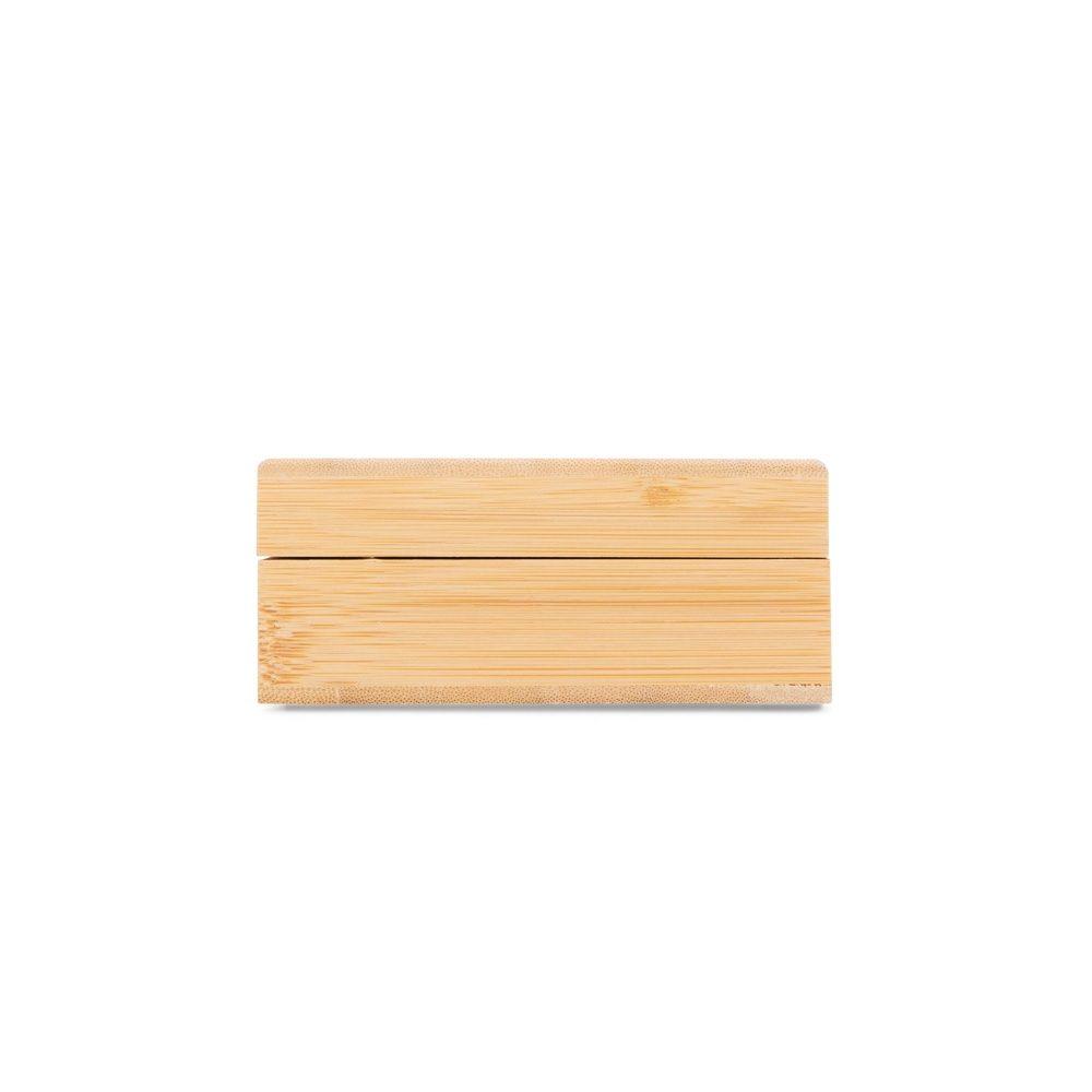 Kit vinho 2 peças GO1709 na cor Bambu e bambu, brinde personalizado Sky Brindes
