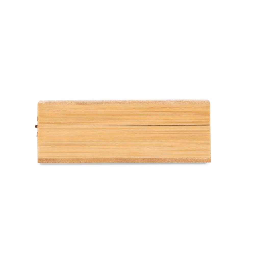 Kit vinho 5 peças GO1710 na cor Bambu e bambu, brinde personalizado Sky Brindes