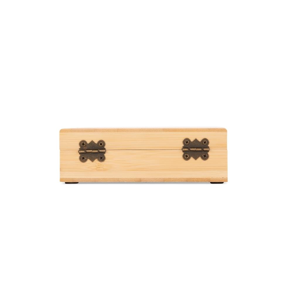 Kit vinho 4 peças GO1711 na cor Bambu e bambu, brinde personalizado Sky Brindes