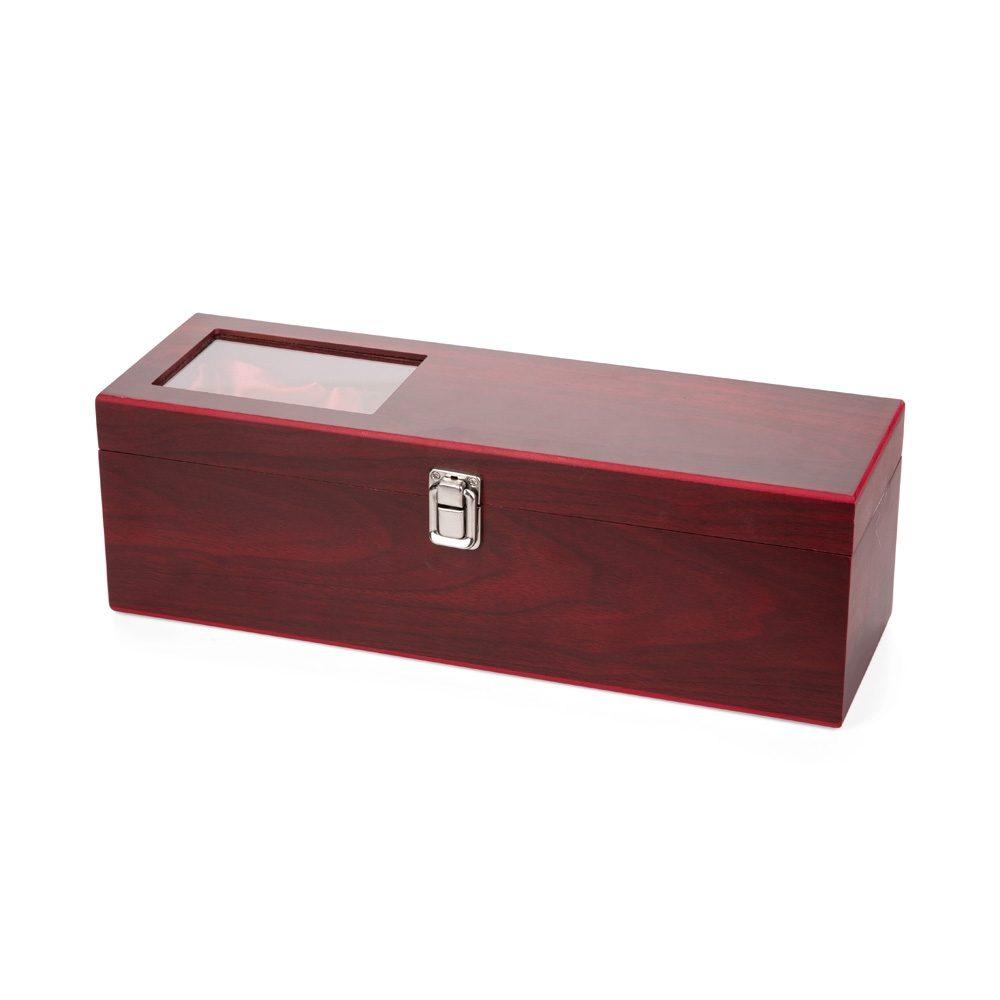 Kit vinho 4 peças GO1712 na cor Vinho, brinde personalizado Sky Brindes