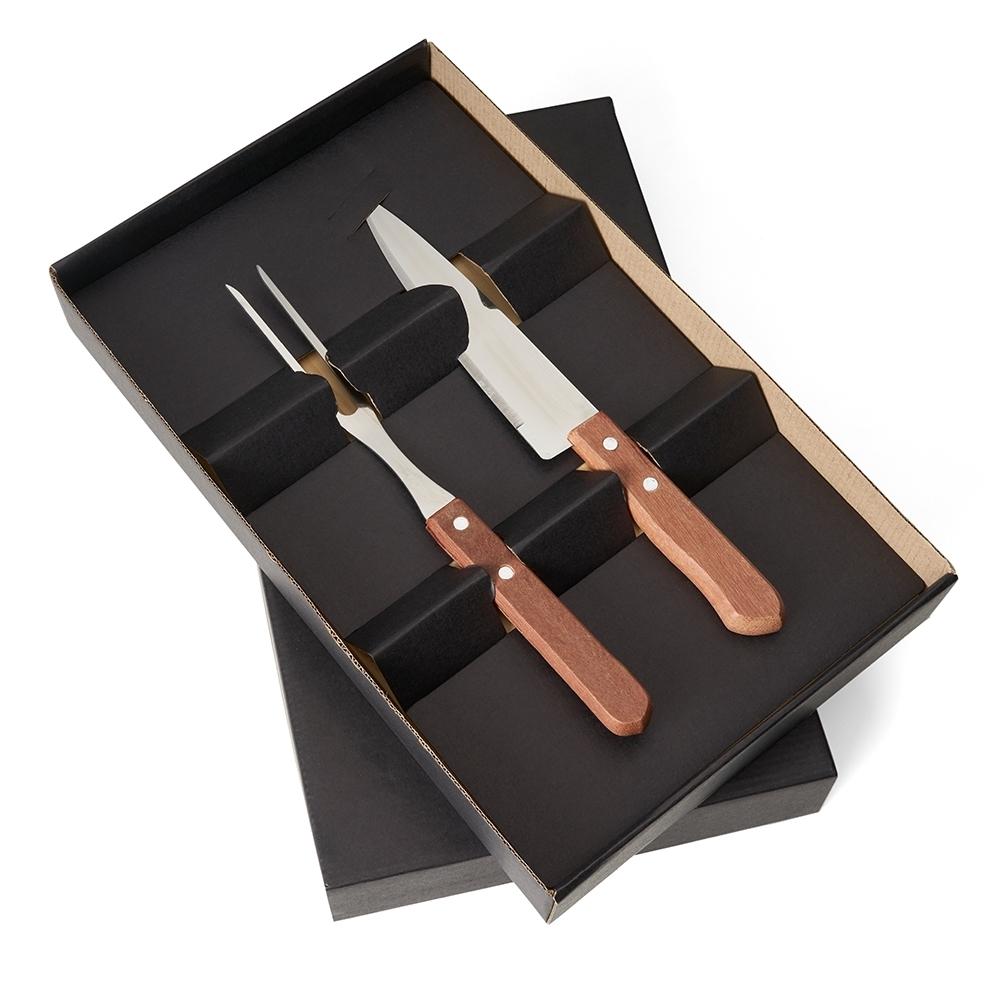 Kit churrasco c 3pç cx kraft