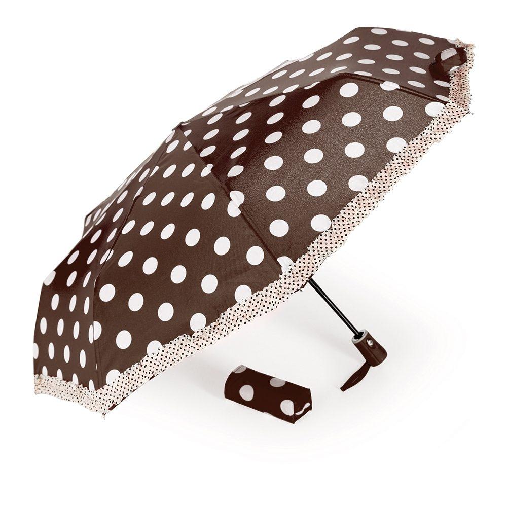 Guarda-chuva GU0002 na cor Marrom, brinde personalizado Sky Brindes
