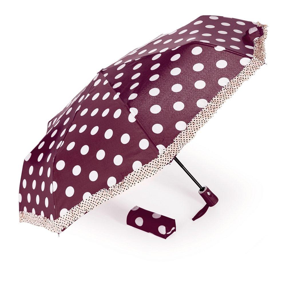 Guarda-chuva GU0002 na cor Vinho, brinde personalizado Sky Brindes