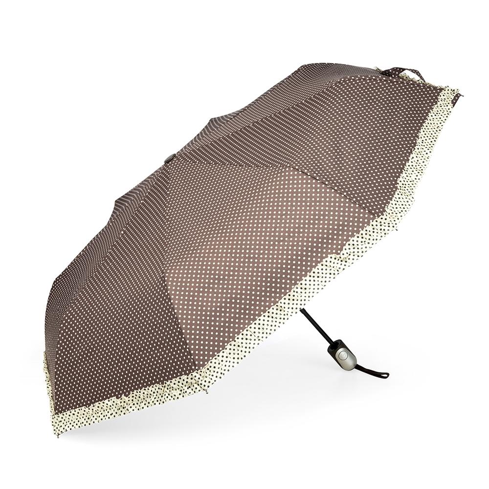 Guarda-chuva automático GU0003 na cor Marrom, brinde personalizado Sky Brindes