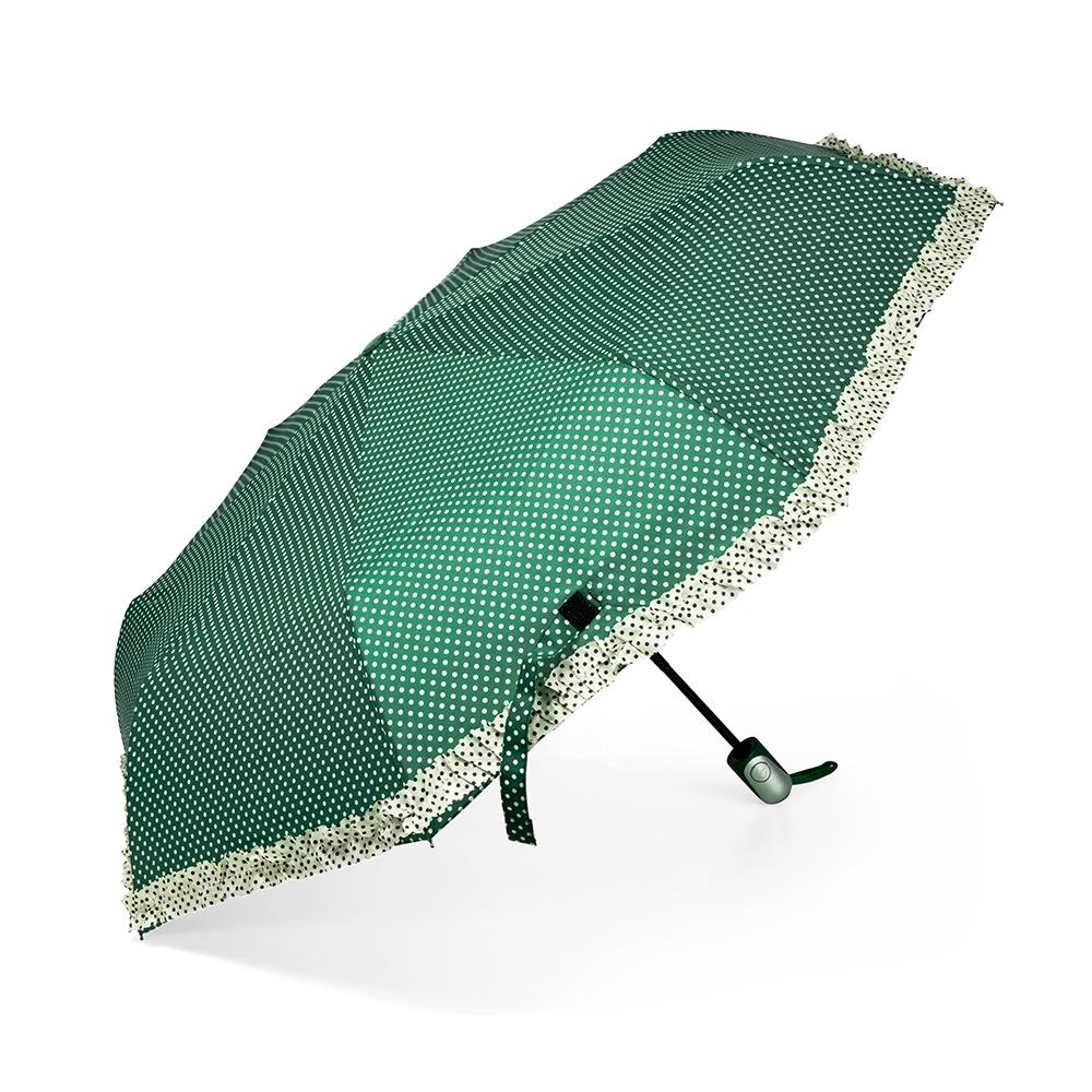 Guarda-chuva automático GU0003 na cor Verde e verde, brinde personalizado Sky Brindes
