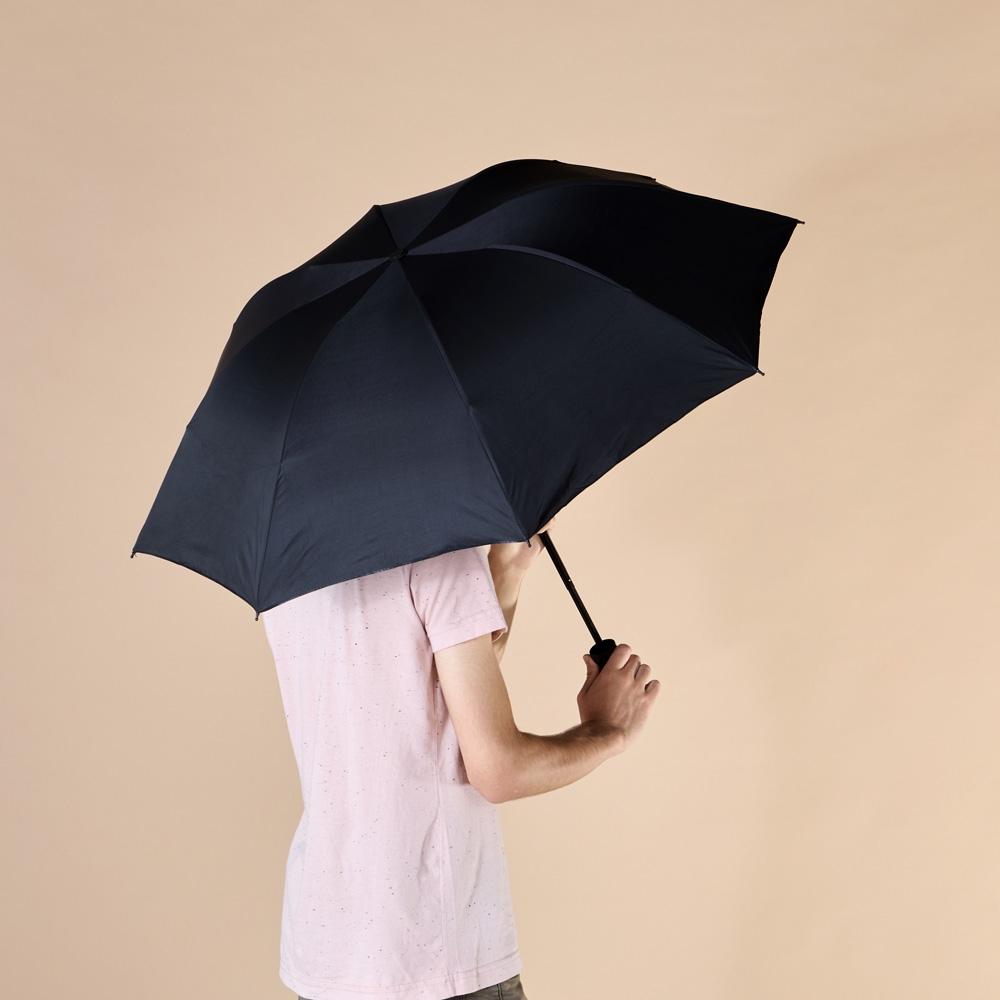 Guarda-chuva manual GU0004 na cor Azul, brinde personalizado Sky Brindes