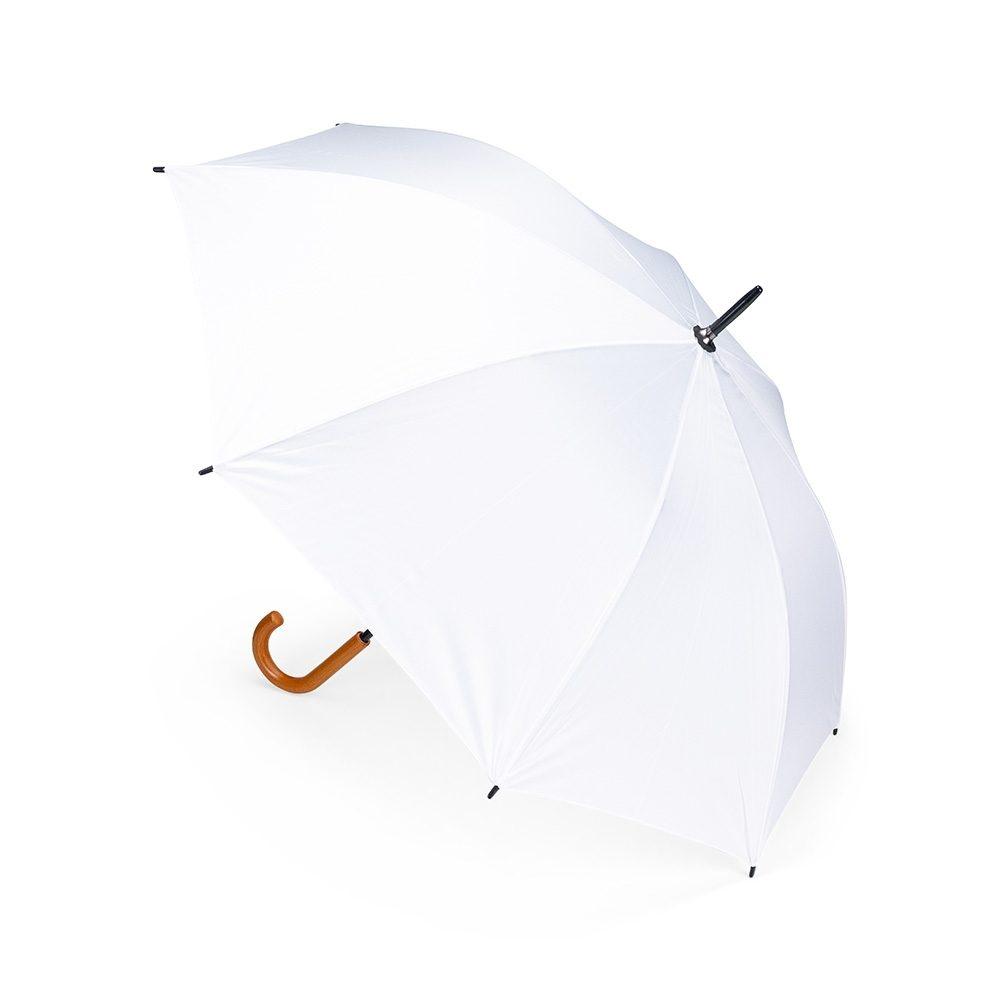Guarda-chuva manual GU0004 na cor Branco, brinde personalizado Sky Brindes