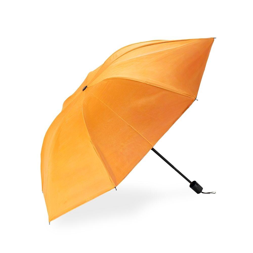 Guarda-chuva manual GU0004 na cor Laranja, brinde personalizado Sky Brindes