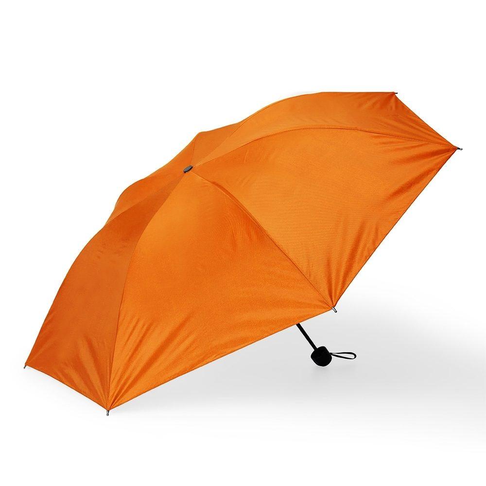 Guarda-chuva manual GU0005 na cor Laranja, brinde personalizado Sky Brindes
