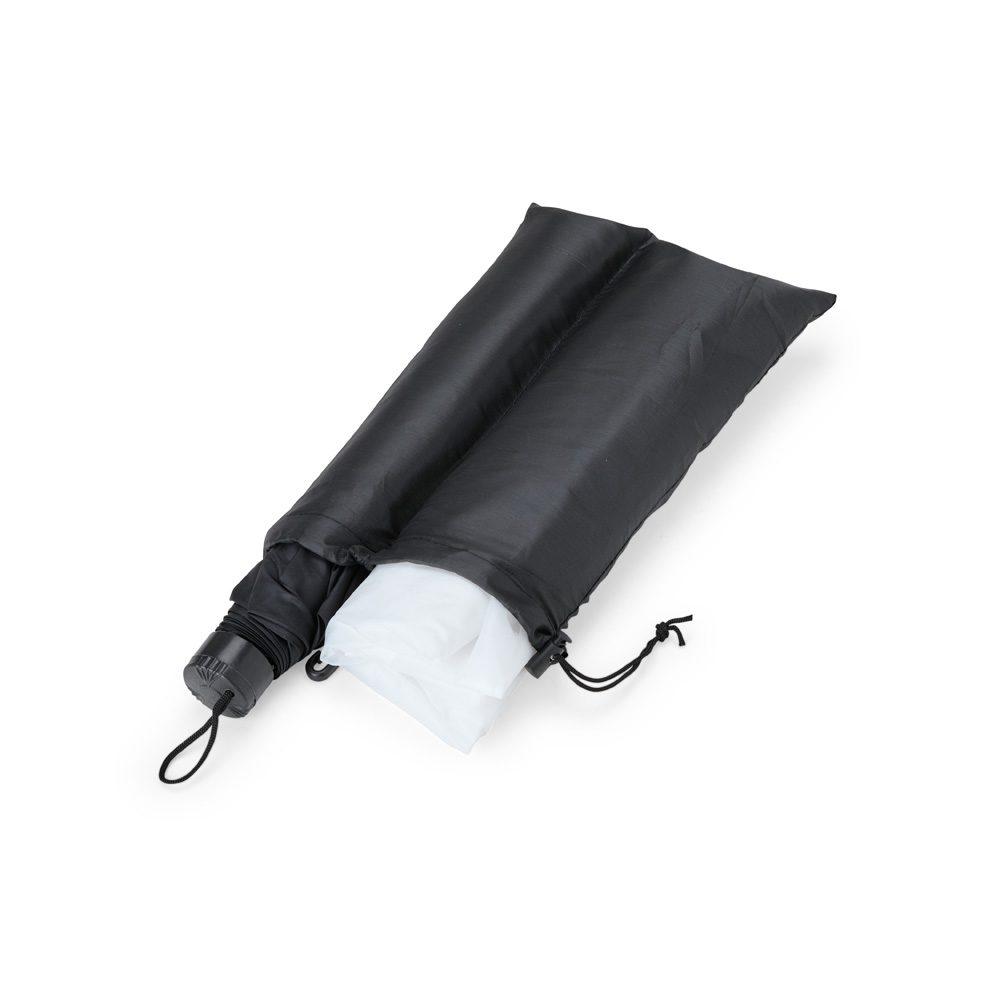 Kit chuva 2 peças GU0006 na cor Preto, brinde personalizado Sky Brindes