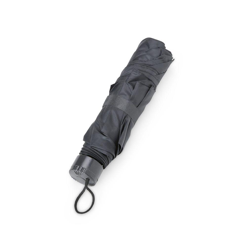 Kit chuva 2 peças GU0006 na cor Preto, brinde personalizado Sky Brindes